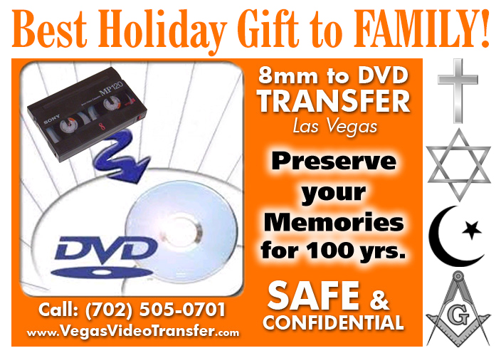 Holiday 8mm Tape DVD Transfer