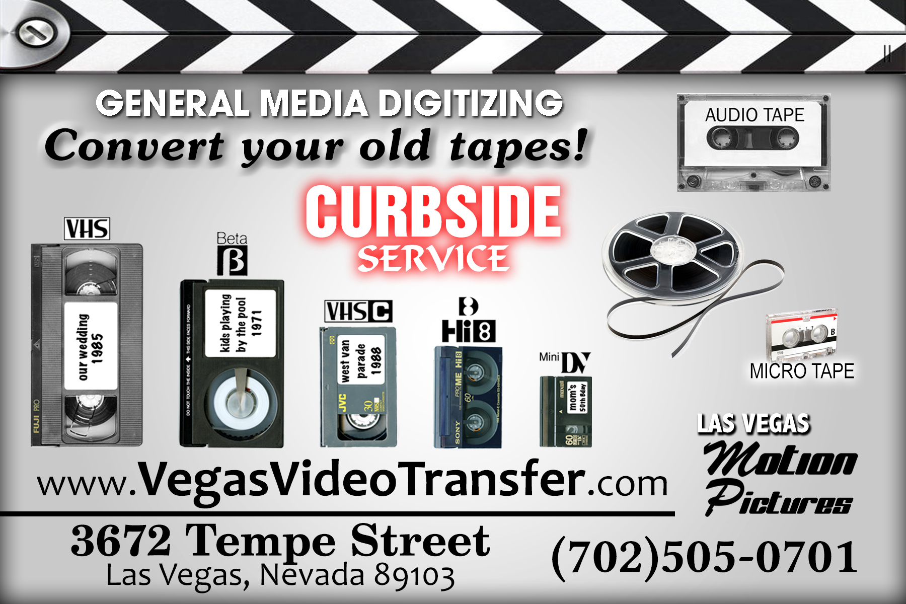 Media Transfer Services Las Vegas Convert Old Tapes